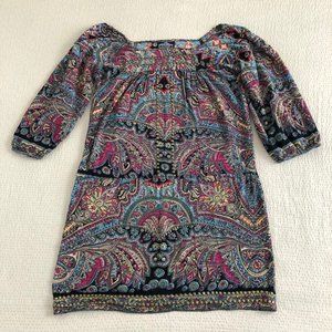 🌸 Angie Lagenlook Indian Mini Dress - Size S - Good - 100% Rayon